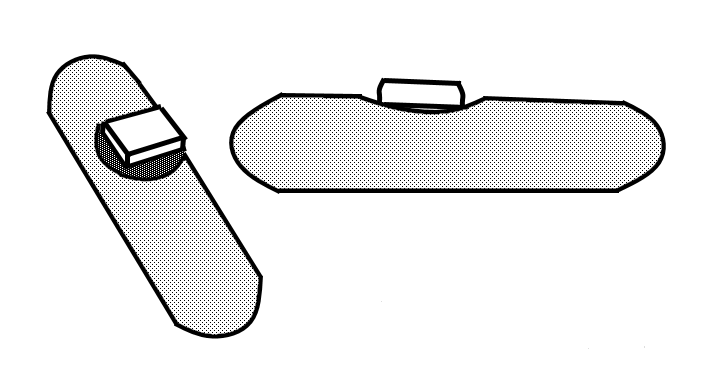 押しボタンを高くする図