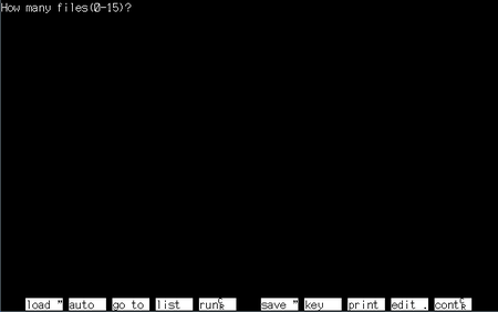 DISKBASIC起動画面