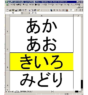 四分割色文字盤の図