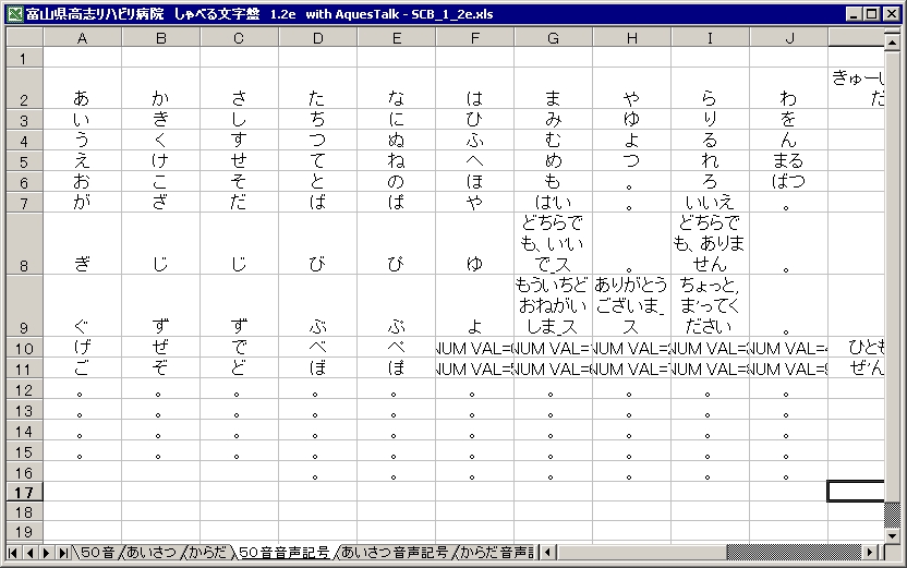 音声記号ワークシートの図