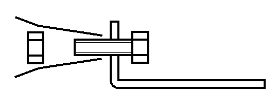 図アルミ板Ｂとノズルチップ組み立て