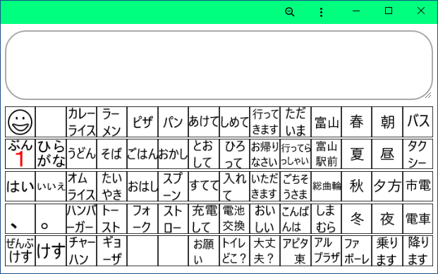 モニターさんの文字盤